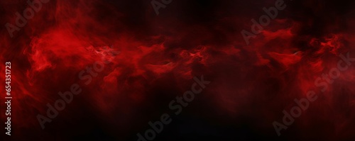 red sky, fire cloud smoke texture, black dark background, horror wallpaper poster design, Generative AI
