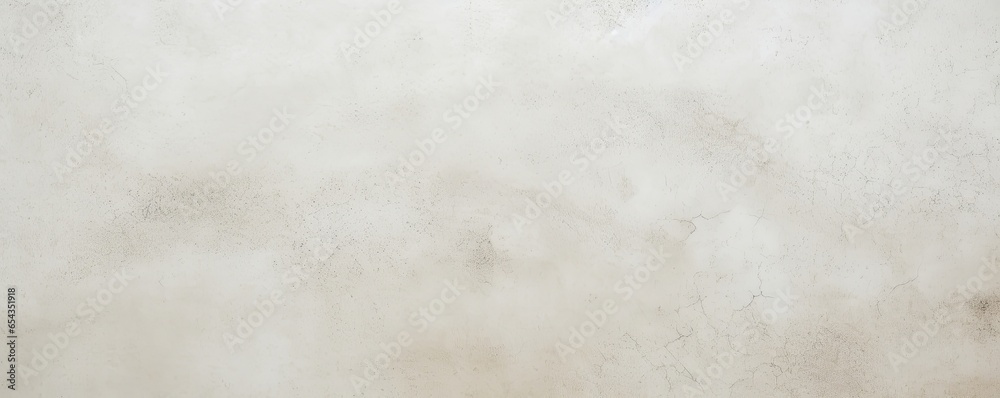warm white rough grainy stone concrete texture, beige rough surface  background, wide banner web, Generative AI - obrazy, fototapety, plakaty 