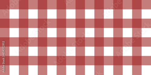Simple red checkered seamless pattern. Scotland tartan, kilt. Background, banner, wrapping paper, digital paper. Fabrics design.
