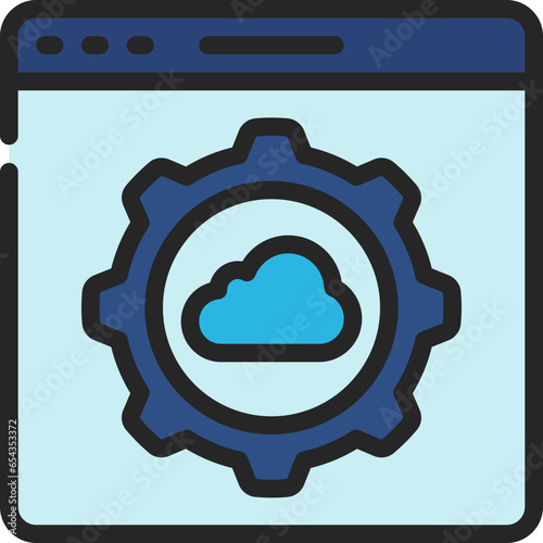 Cloud Website Application Icon