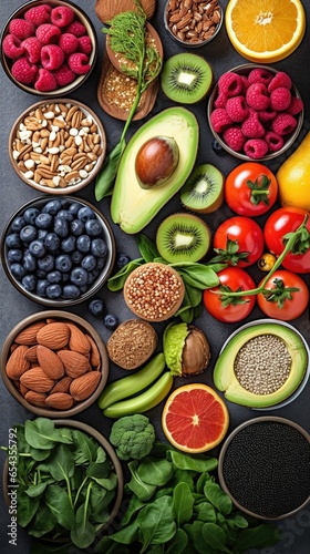Top view of healthy food © FantasyDreamArt