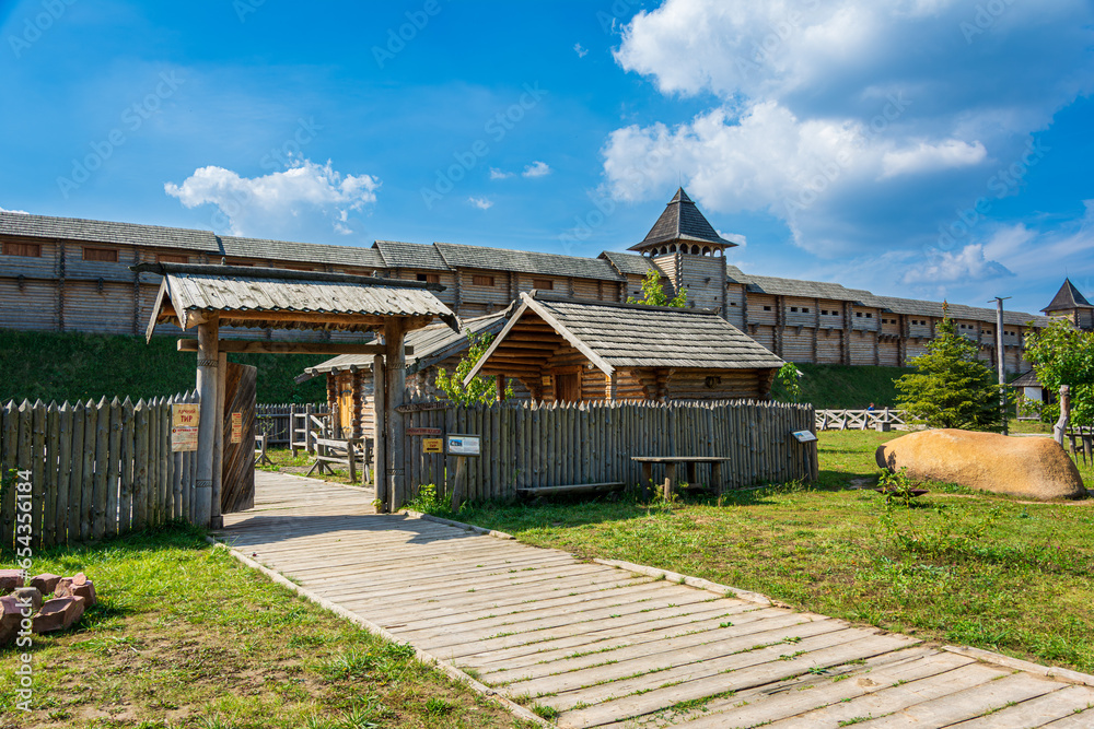Entrance to the fortress of the ancient Slavs. Kopachiv. Ukraine. Entrance to the fortress of the ancient Slavs. Kopachiv. Ukraine.