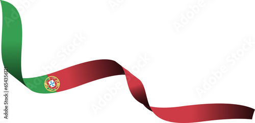Portugal Flag Ribbon Shape
