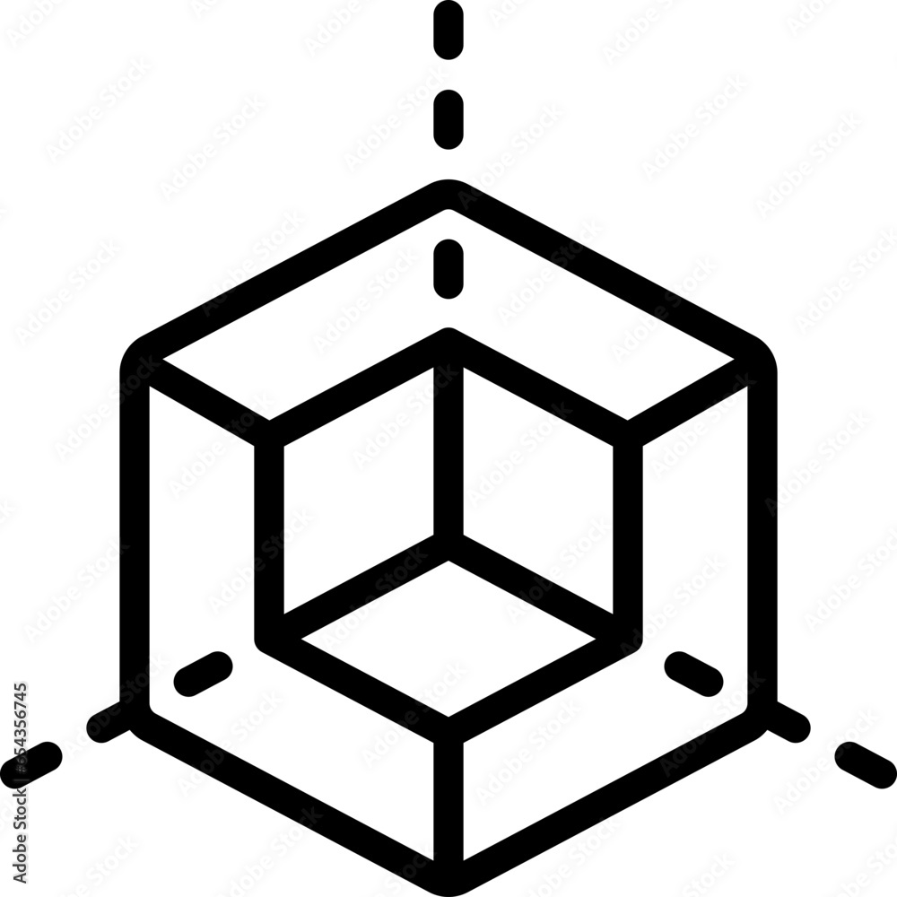 3D AR Cube Icon 3D AR Cube Icon