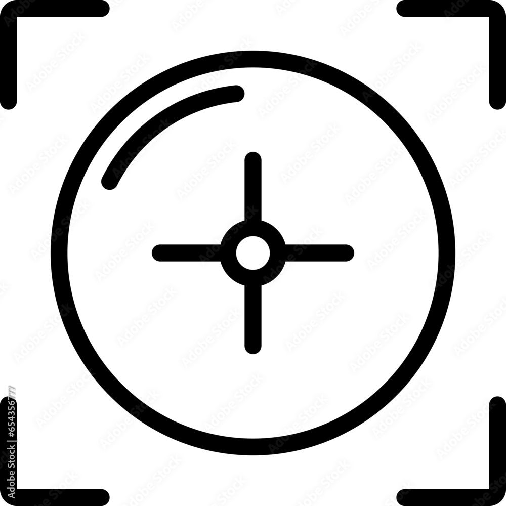 Circle Object Recognition Icon Circle Object Recognition Icon