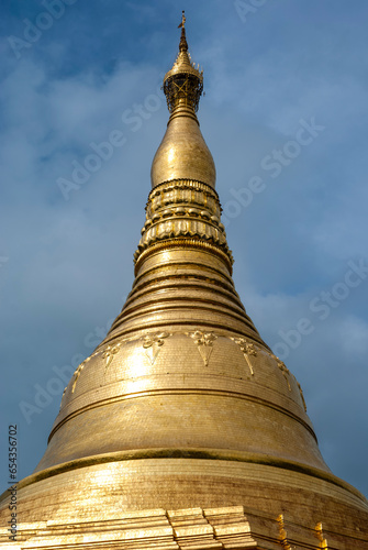 Exterior of the Shwedagon Pagoda a Golden Pagoda in Yangon, Rangoon, Myanmar, Asia