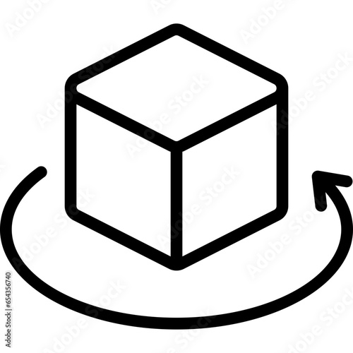 Rotate Cube Icon