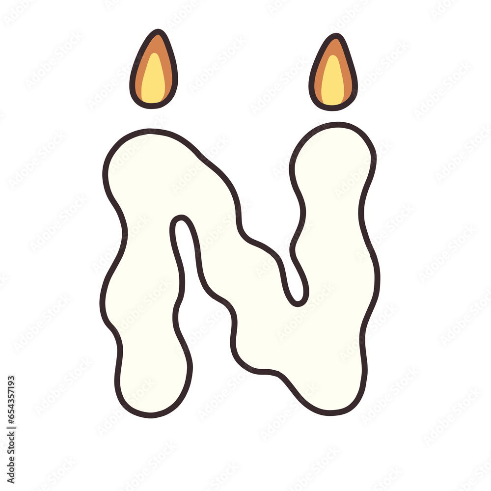 Halloween candle font