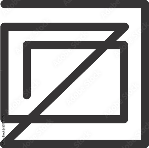 home and building icon outline flat vector 