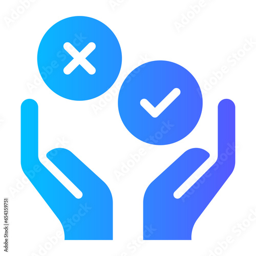 decision making gradient icon