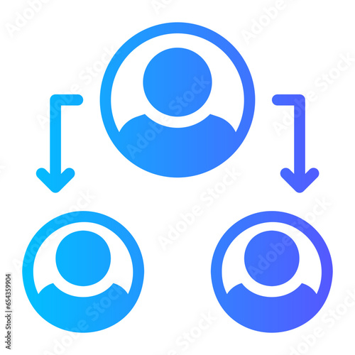 mentorship gradient icon