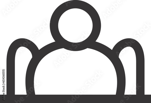 man head outline icon