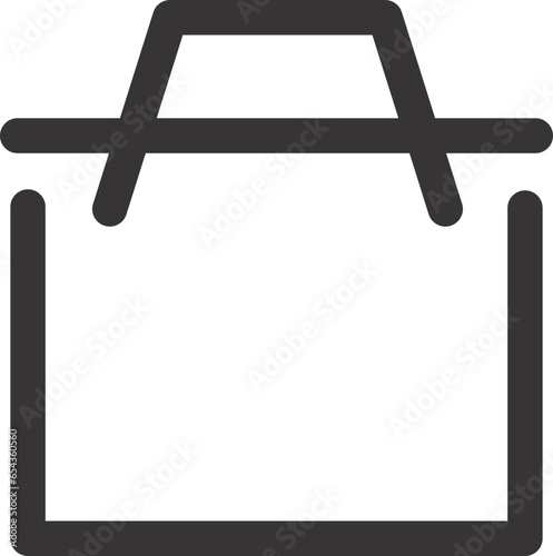 home and building icon outline flat vector 