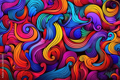 Abstract design with bright colors