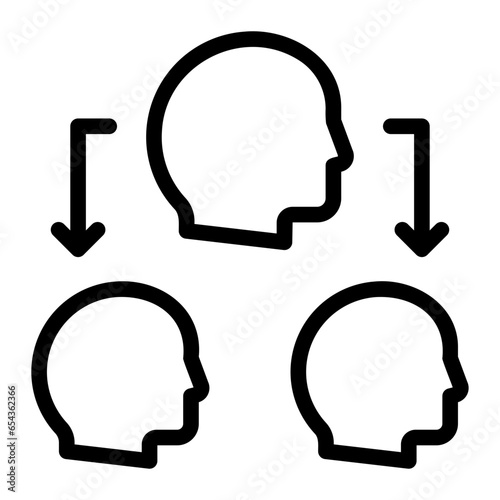 delegation line icon