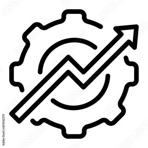efficiency line icon