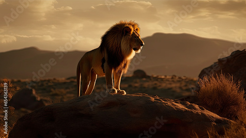 Lion Overseeing His Kingdom from Above © Creative Valley