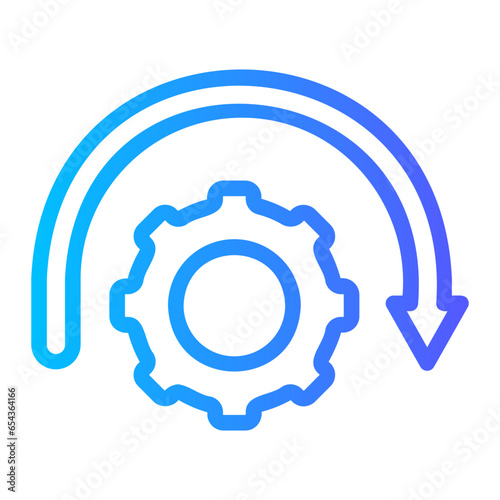 setback gradient icon