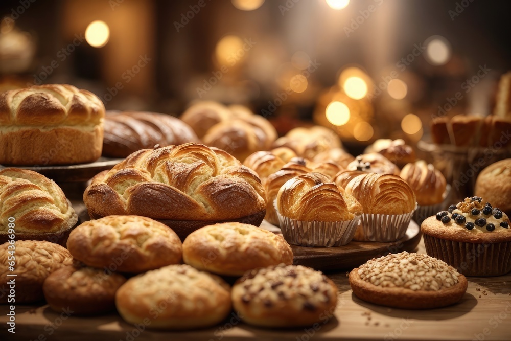Freshly Baked Assorted Bakery Goods with Rising Smoke in High Resolution Freshly Baked Assorted Bakery Goods with Rising Smoke in High Resolution