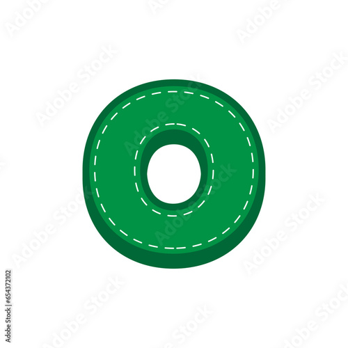 green sewing alphabet
