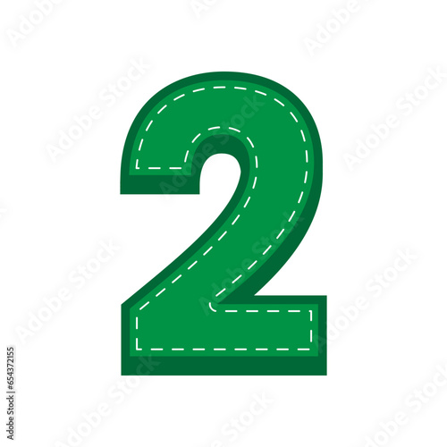 green sewing alphabet