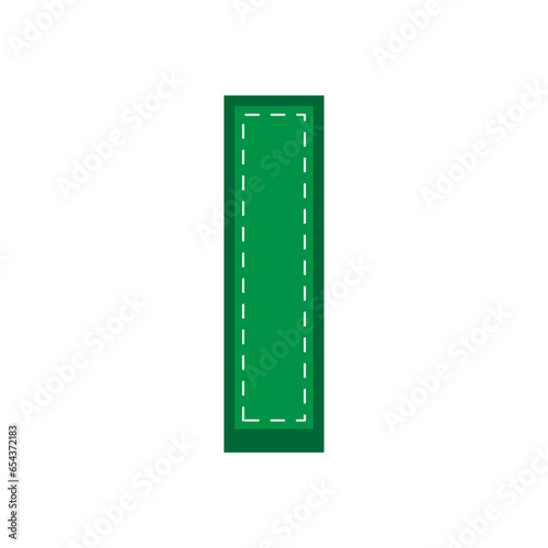 green sewing alphabet