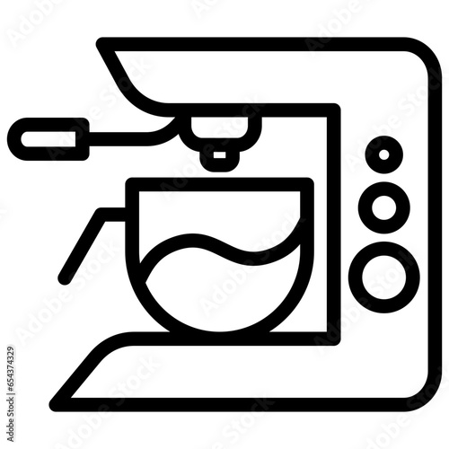 Coffee Machine Outline Icon