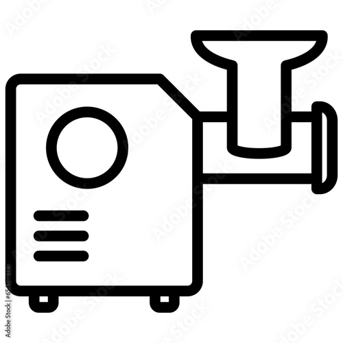 Meat Grinder Outline Icon