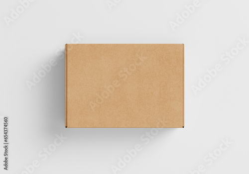 Brown Paper box Cardboard box isolated on white background  © Roxy