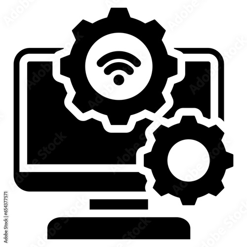 Internet Services Glyph Icon
