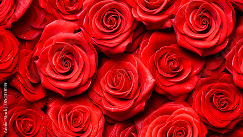 Floral botanical texture pattern with red rose flowers Can be used for wallpaper  pattern fills  web page background  surface textures.