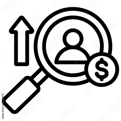 Wage Survey Outline Icon