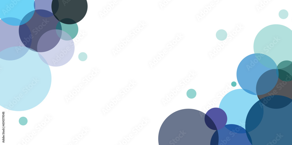 Color circles .Abstract circles background with bouncing balls. Black background 