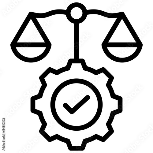 Legal Industries Outline Icon