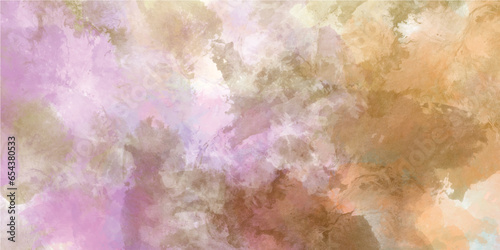 Neon pink and purple ink star watercolor background. Grunge light sky pink, purple and blue shades aquarelle background.