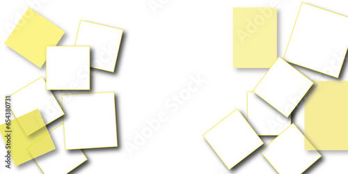 Abstract elegant and white squares pattern background texture Silver color square pattern on banner with shadow. Abstract white and grey color geometric background.