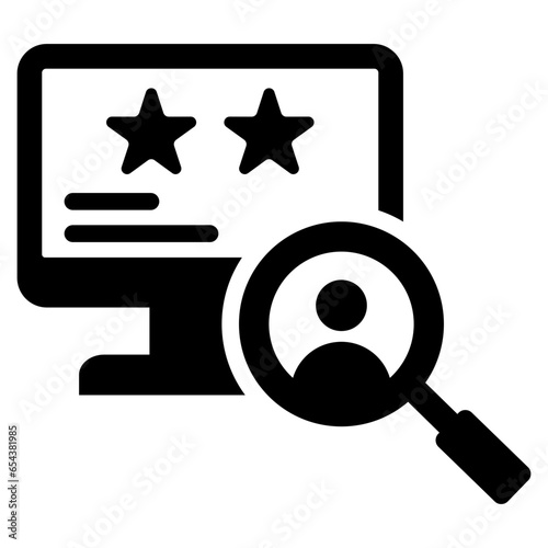 Find A Lawyer Glyph Icon