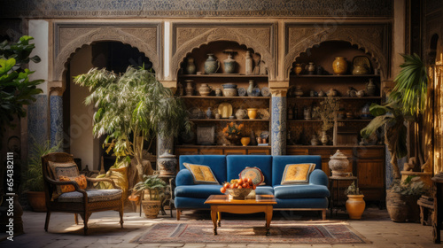 Rustic Mediterranean living room