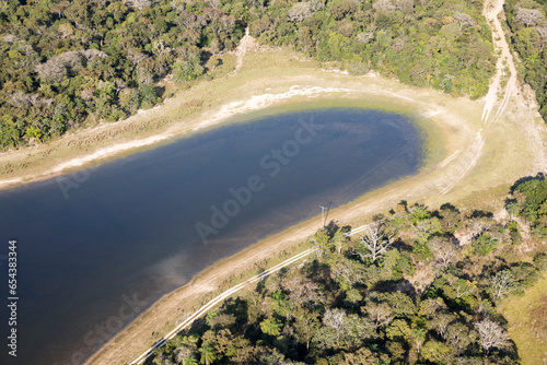 Aerial view to Pantanal jungle in Brasil. photo