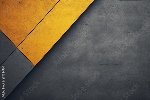 Captivating grey and yellow background texture, featuring minimal geometric triangle shapes in a modern abstract design. A harmonious interplay of gradient, noise, and grain adds depth