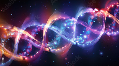 helix dna psychedelic spiritual life - by generative ai © CEVmemories