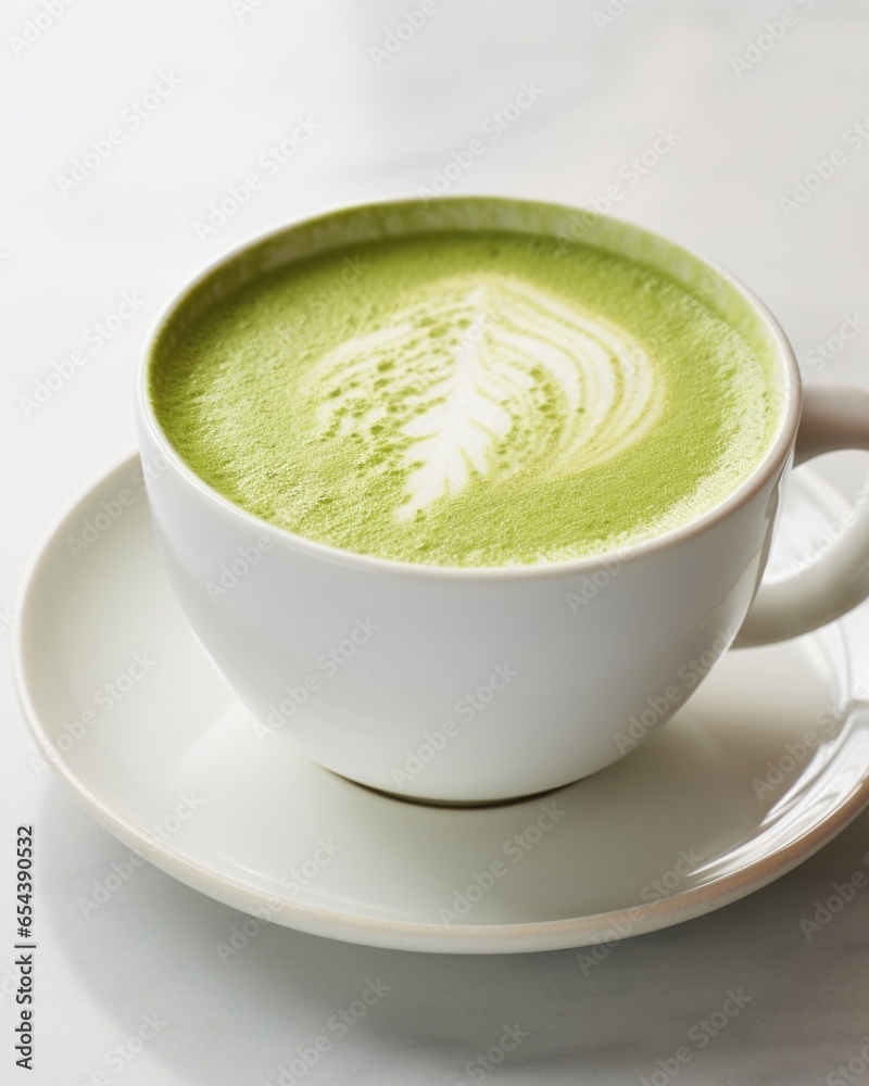 Served in a quaint porcelain cup, this matcha latte exudes elegance with its pale green shade, offering a gentle aroma and a silky texture that glides effortlessly across your tongue. Served in a quaint porcelain cup, this matcha latte exudes elegance with its pale green shade, offering a gentle aroma and a silky texture that glides effortlessly across your tongue.