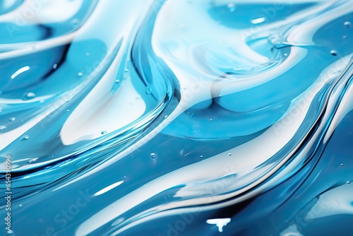 Blue gel refreshing abstrac...