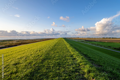 dike in East Frisia, Germany photo