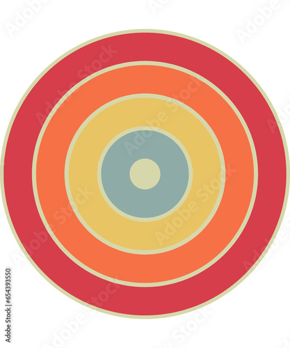 The Most  24 design, banners, decoration, t-shirt, sunset set, Circular gradient background, T-shirt design element, Vector illustration, flat