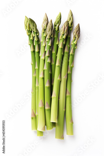 Asparagus on a white background