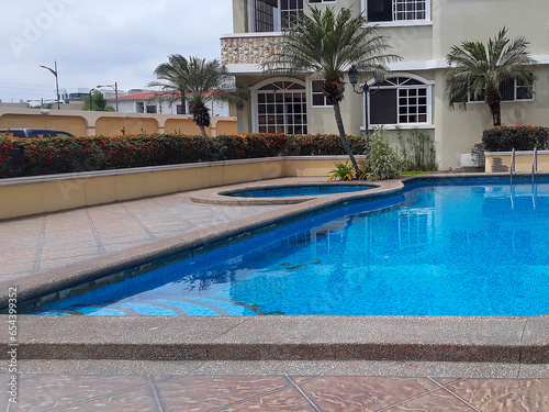 Empty condominium swimming pool, samborondon, ecuador2 © danflcreativo