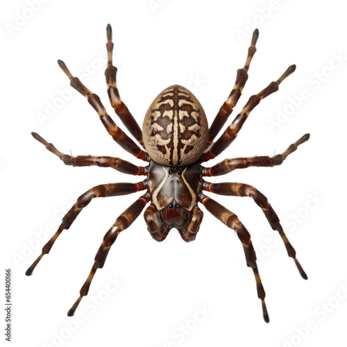 weaver spiders on transparent background