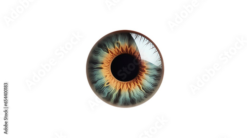 eye iris. Isolated on Transparent background.