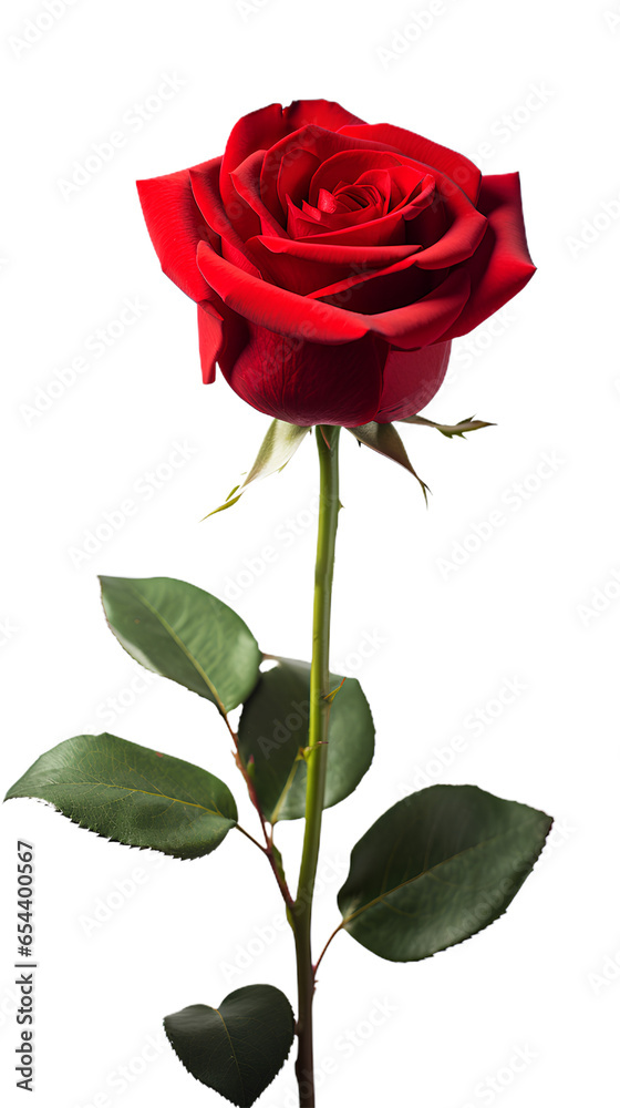 Red Rose Flower. Isolated on Transparent background. Red Rose Flower. Isolated on Transparent background.